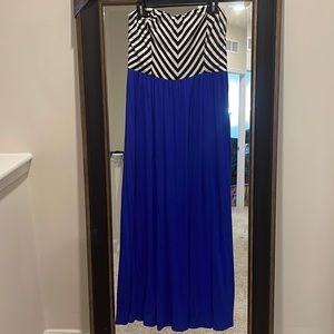 Forever 21 Maxi Strapless Dress